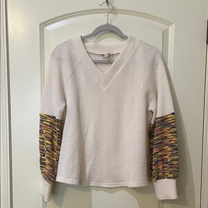 DAVI & DANI Soft Cream Knit Sweater
